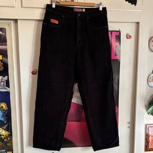 Empyre Black Wide Leg Corduroy Pants
